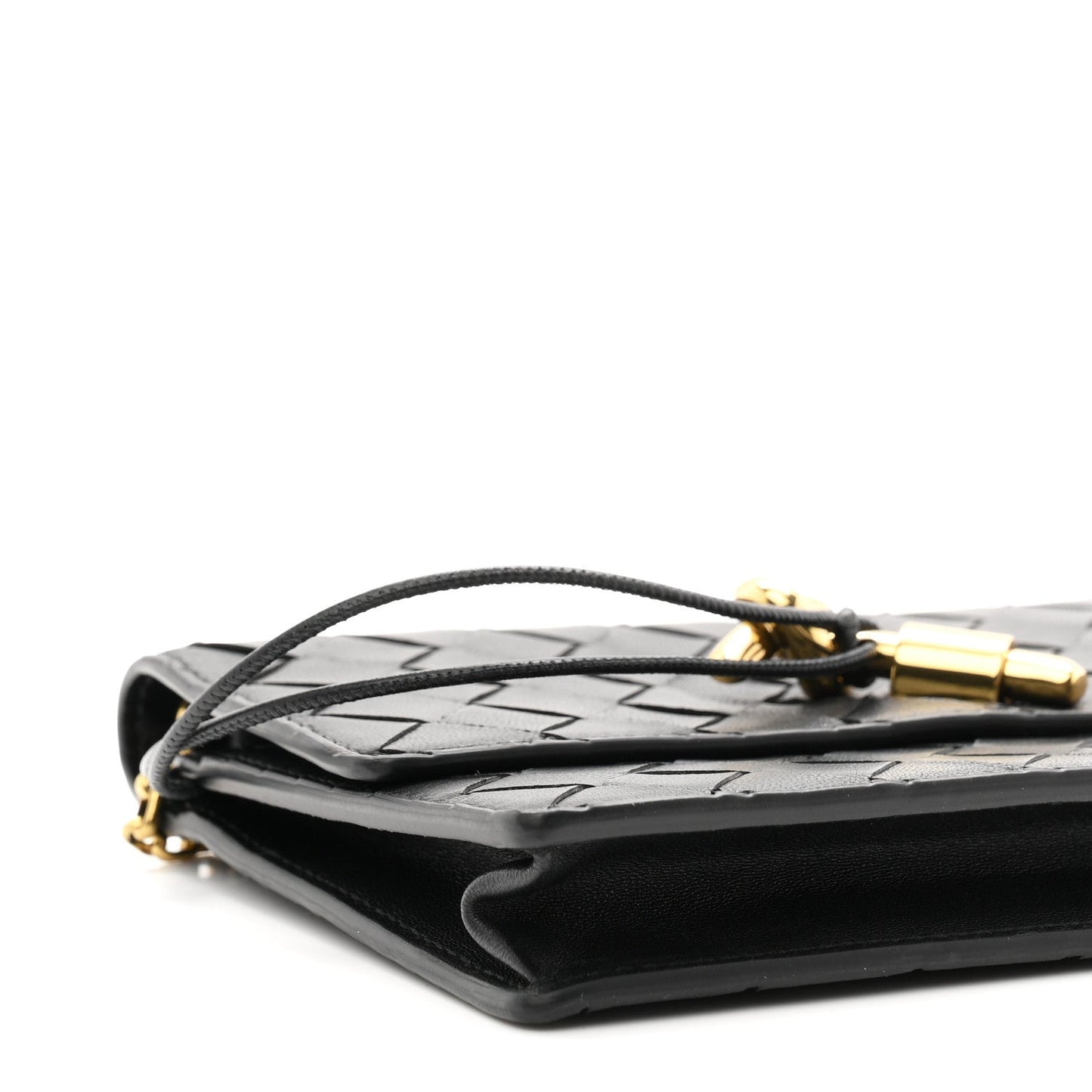 Nappa Intrecciato Andiamo Pouch On Chain Black