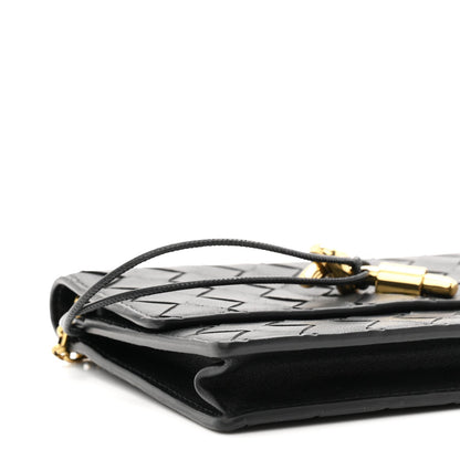 Nappa Intrecciato Andiamo Pouch On Chain Black