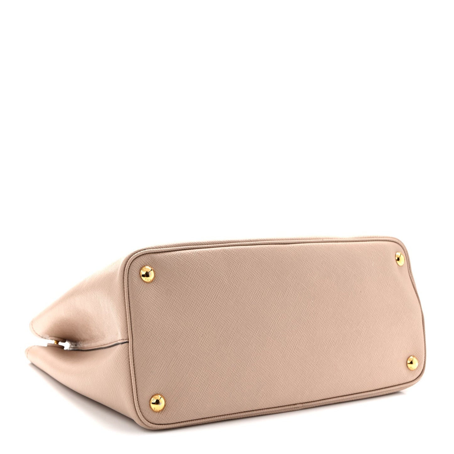 Saffiano Cuir Medium Double Bag Cammeo Black
