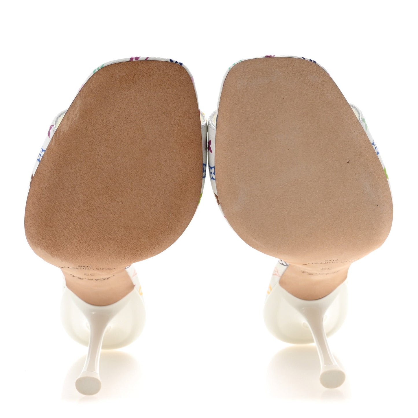 LV X TM Monogram Multicolor 6AM Mules 39 White