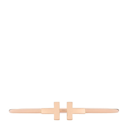 18K Rose Gold T Wire Bracelet