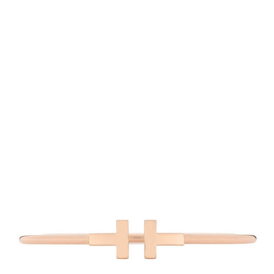 18K Rose Gold T Wire Bracelet