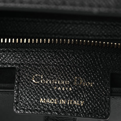 Grained Calfskin Saddle Bag Black