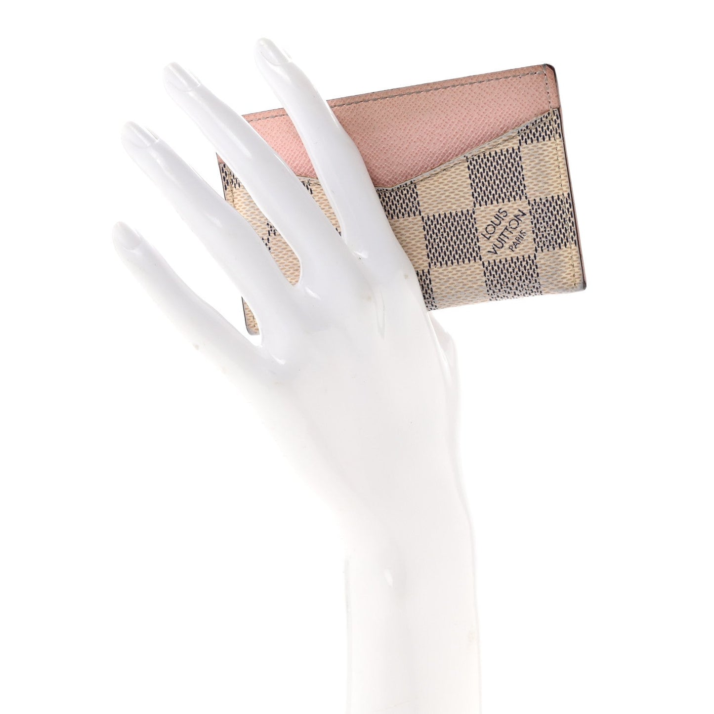 Damier Azur Daily Card Holder Rose Ballerine