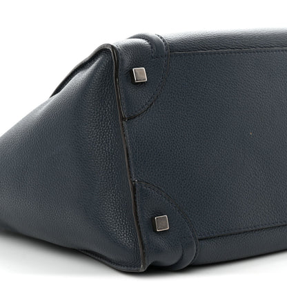 Drummed Calfskin Mini Luggage Slate