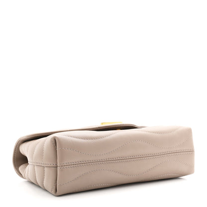 Calfskin LV New Wave Chain Bag Taupe