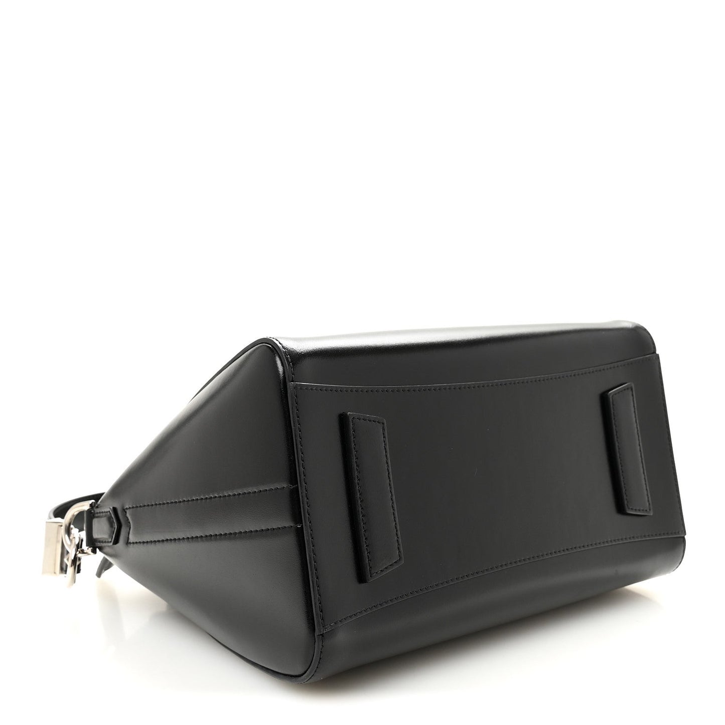 Shiny Lord Calfskin Small Antigona Black