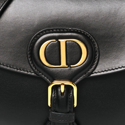 Box Calfskin Small Bobby Flap Black