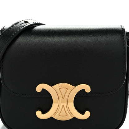 Shiny Calfskin Mini Triomphe Black