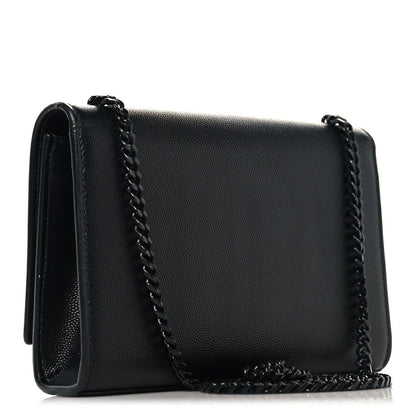 Grain De Poudre Small Monogram Monochrome Kate Satchel Black