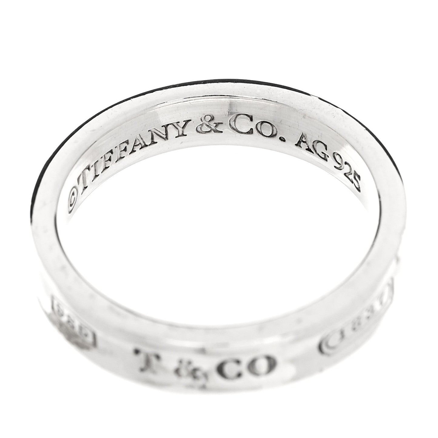 Sterling Silver Narrow 1837 Band Ring 49 5