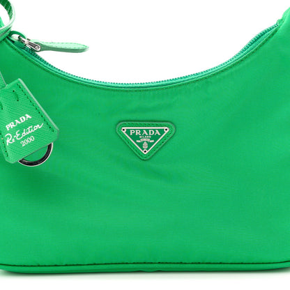 Tessuto Nylon Mini Re-Edition 2000 Bag Menta