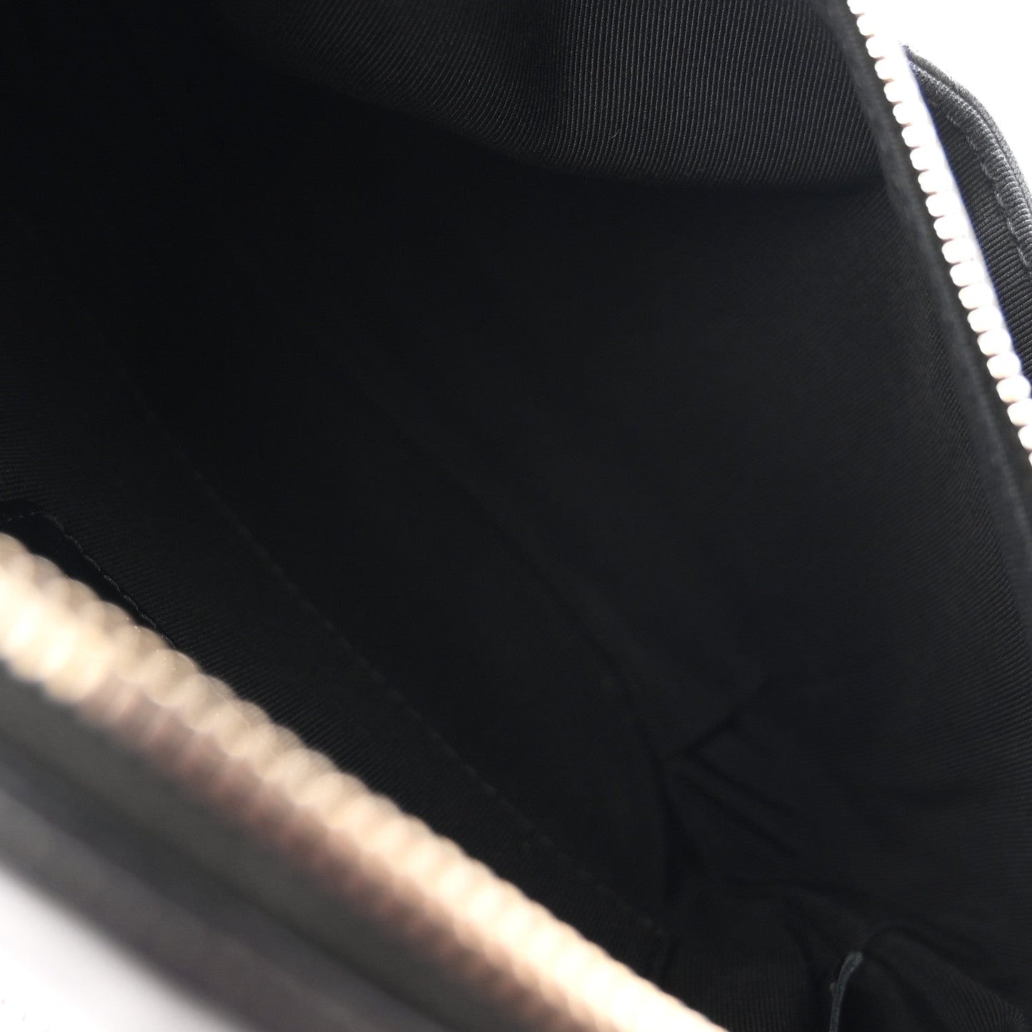 Lambskin Quilted Waist Bag Fanny Pack Black