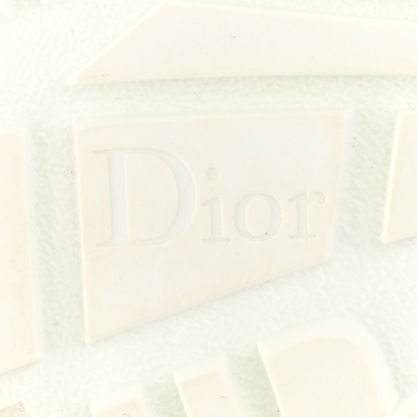 Calfskin Bi-Color Dior-ID Platform Sneakers 37.5 White Nude