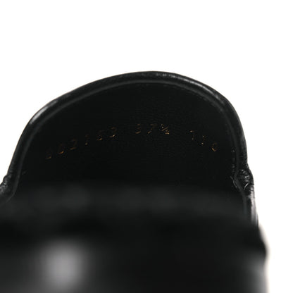 Velvet GG Monogram Womens Princetown Slippers 37.5 Black