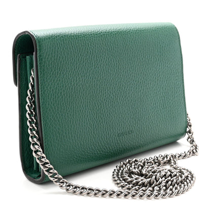 Calfskin Mini Dionysus Chain Wallet Emerald