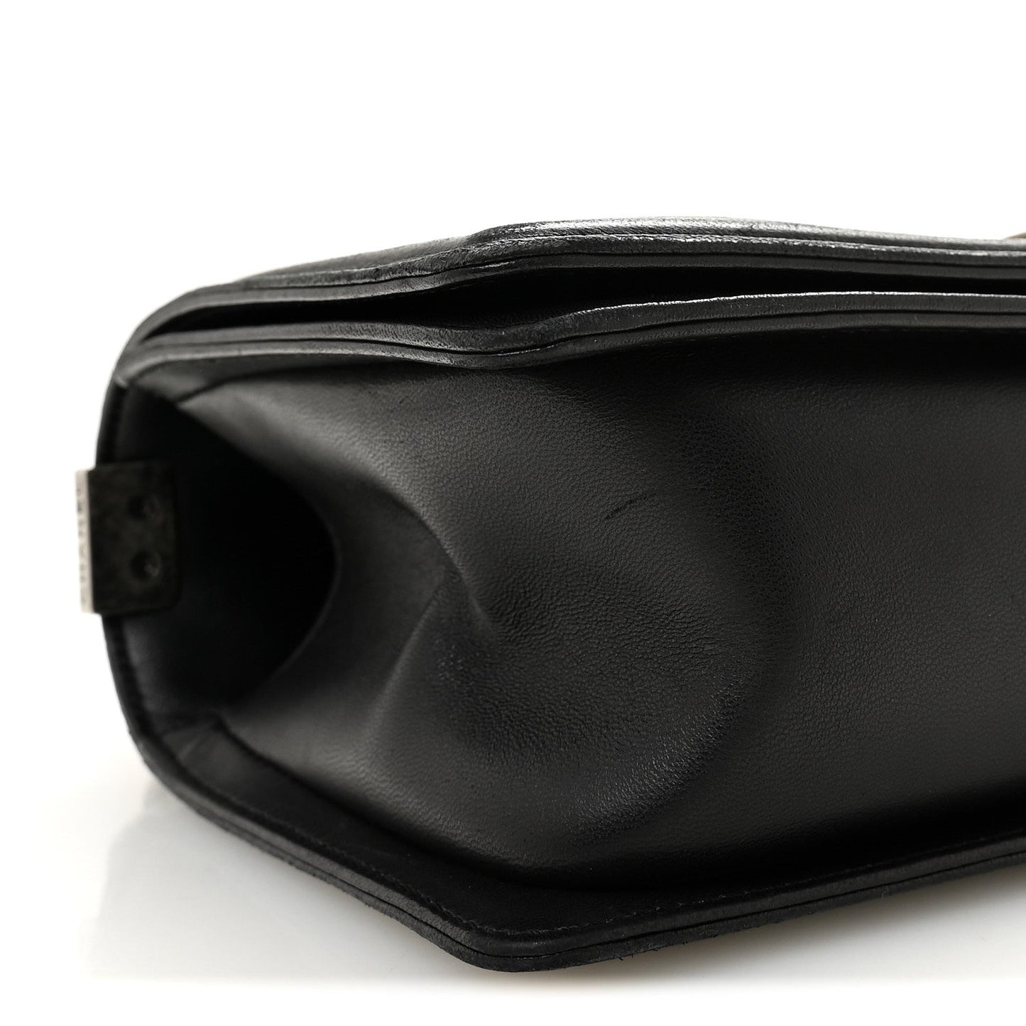 Lambskin Quilted Medium Boy Flap Black