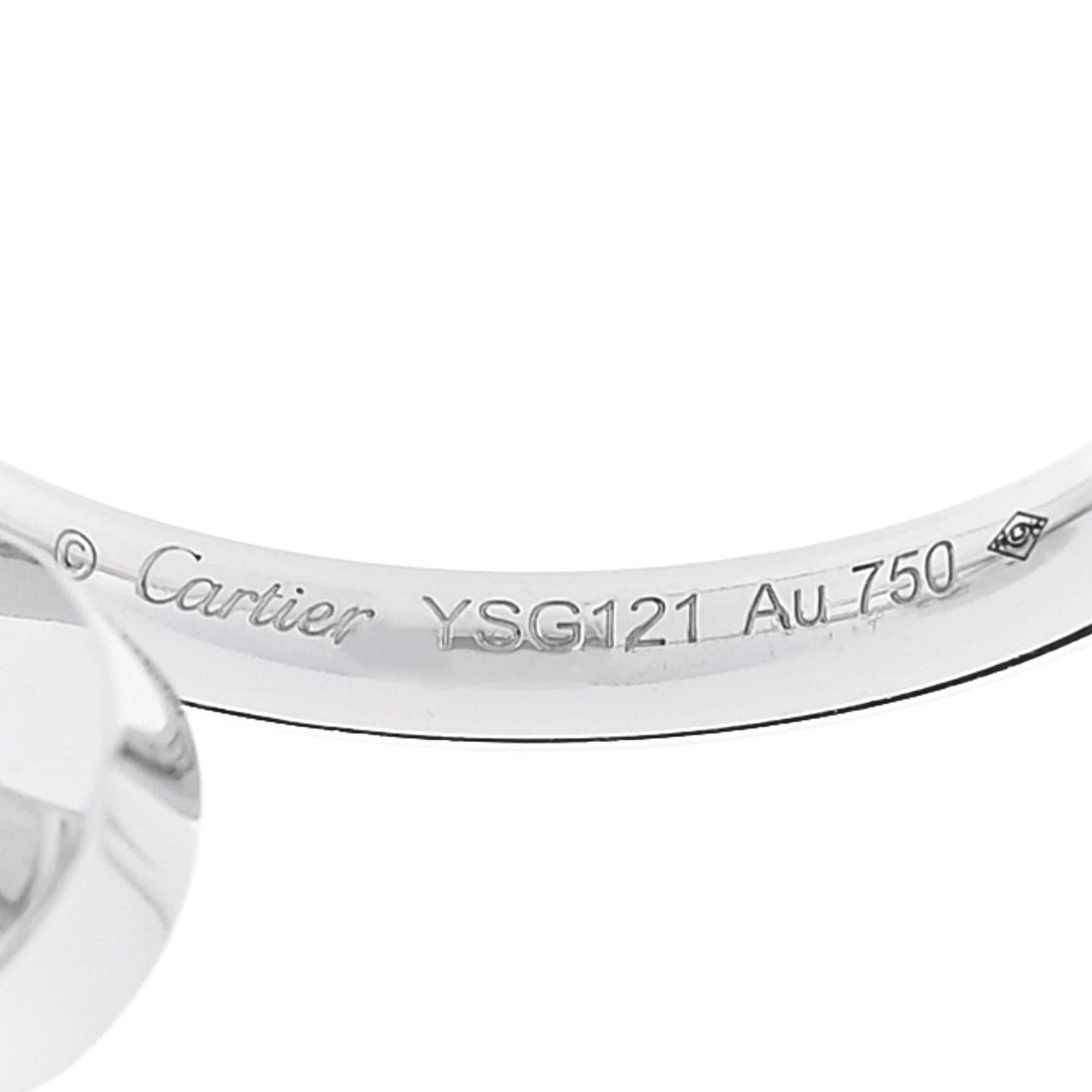 18K White Gold Juste Un Clou Hoop Earrings