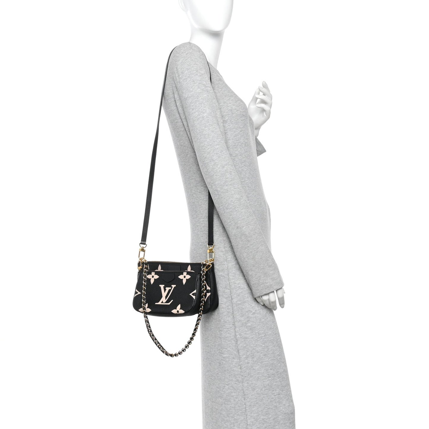 Empreinte Monogram Giant Multi Pochette Accessories Black Beige