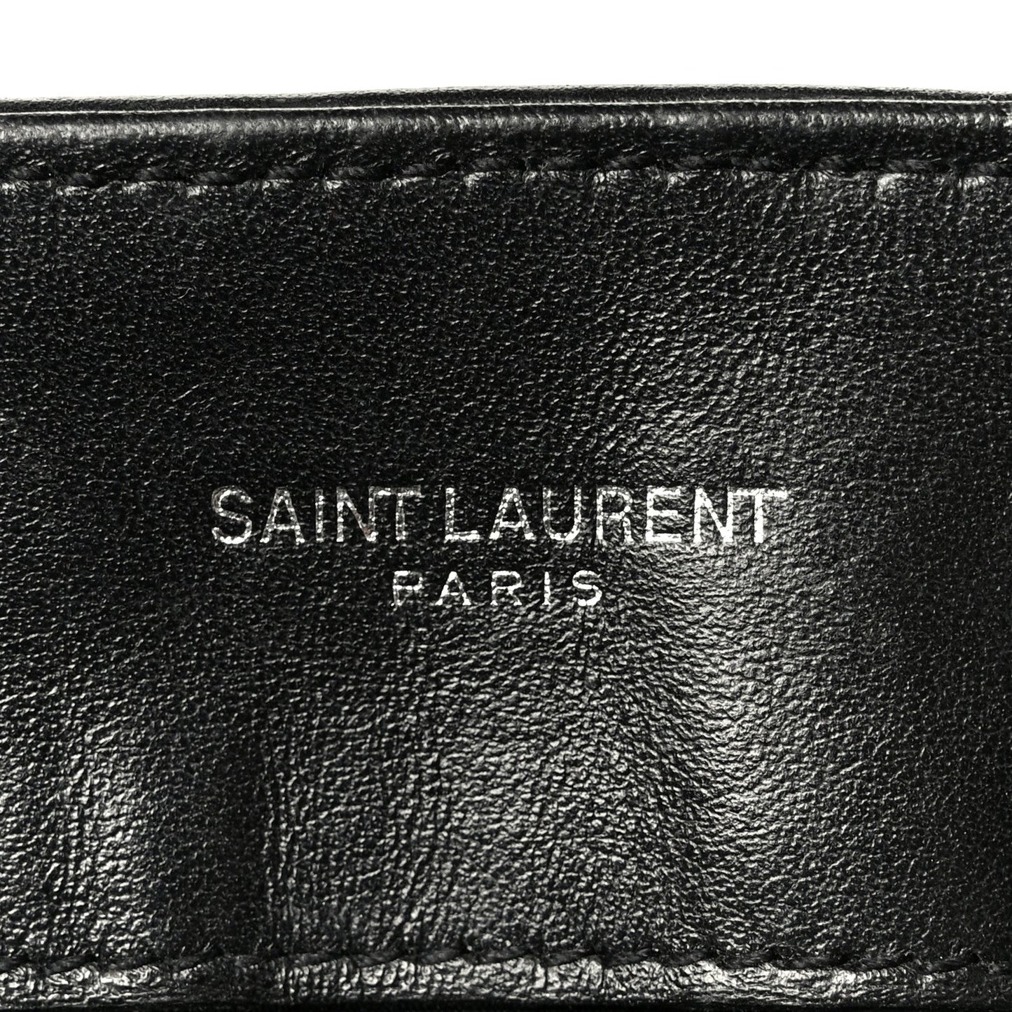 Calfskin Y Quilted Monogram Medium Loulou Chain Satchel Black
