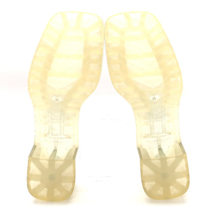 Rubber Gucci Logo Womens Platform 20/60mm Slide Sandals 35 Transparent