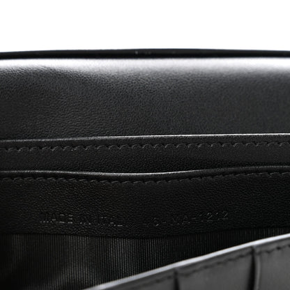Goatskin Saddle Long Wallet Black