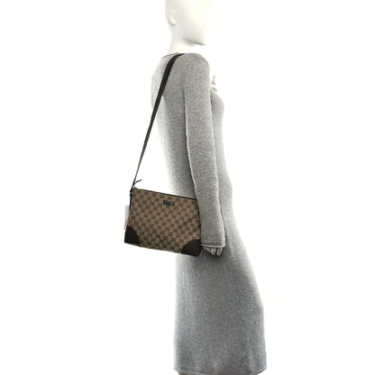 Gucci Monogram Joy Messenger Bag Dark Brown