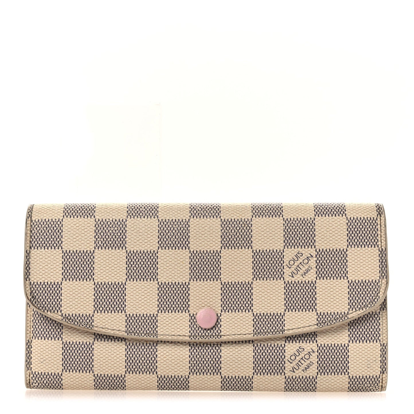 Damier Azur Emilie Wallet Rose Ballerine