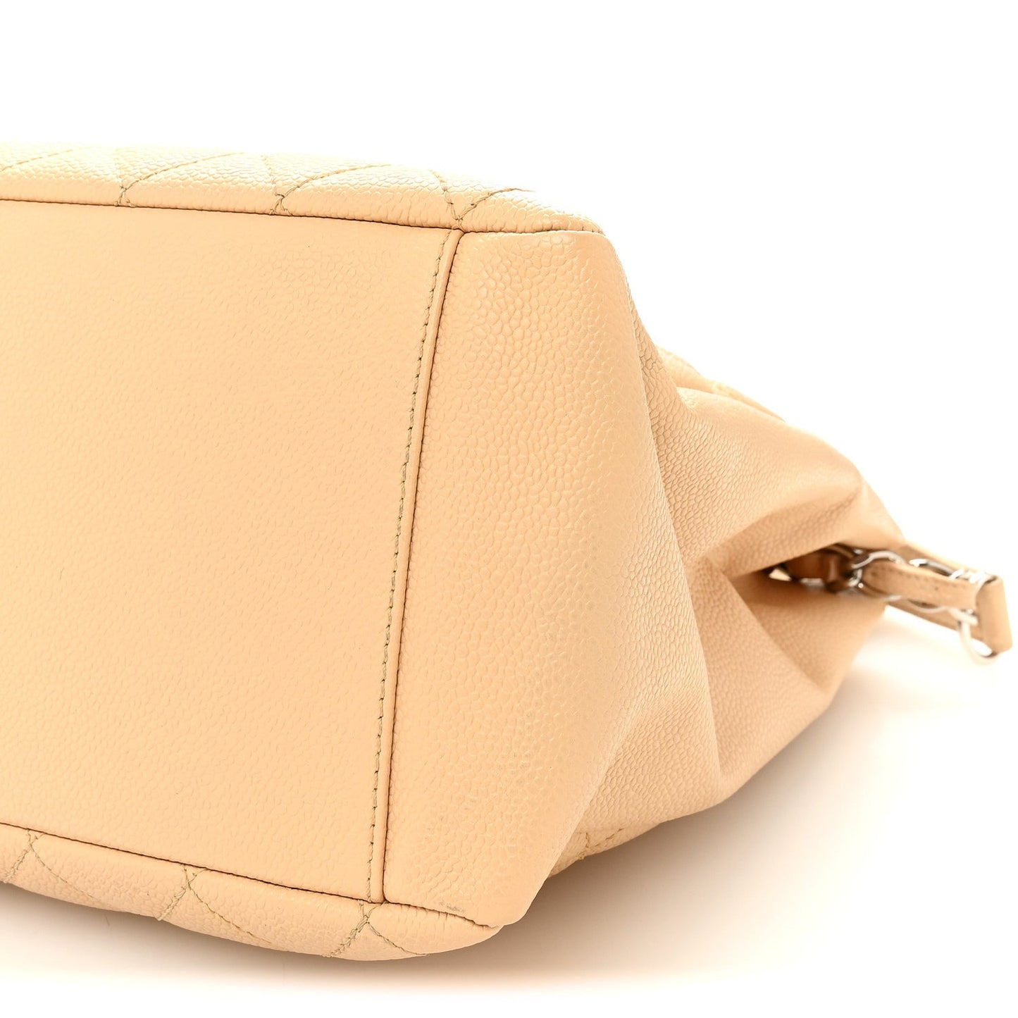 Caviar Quilted Grand Shopping Tote GST Beige