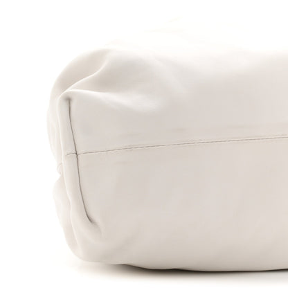 Smooth Butter Calf The Pouch Oversized Clutch Chalk