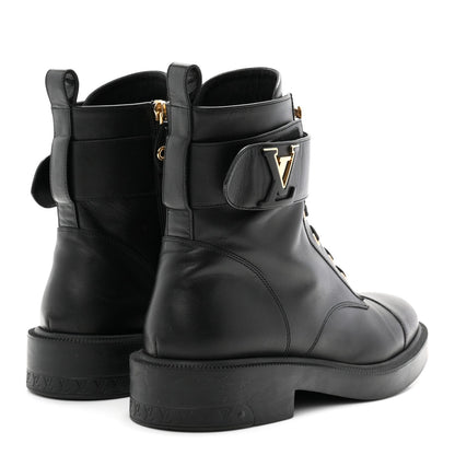 Calfskin Ranger Boots 40 Black