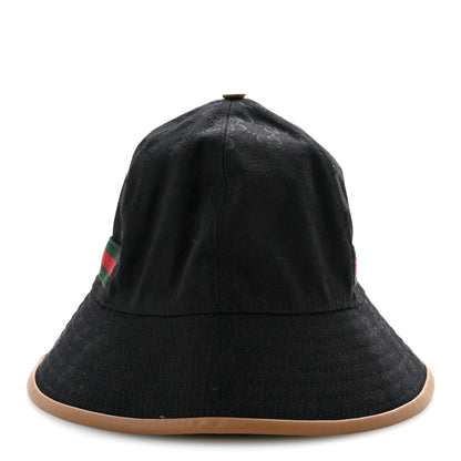 Monogram Web Bucket Hat S Black