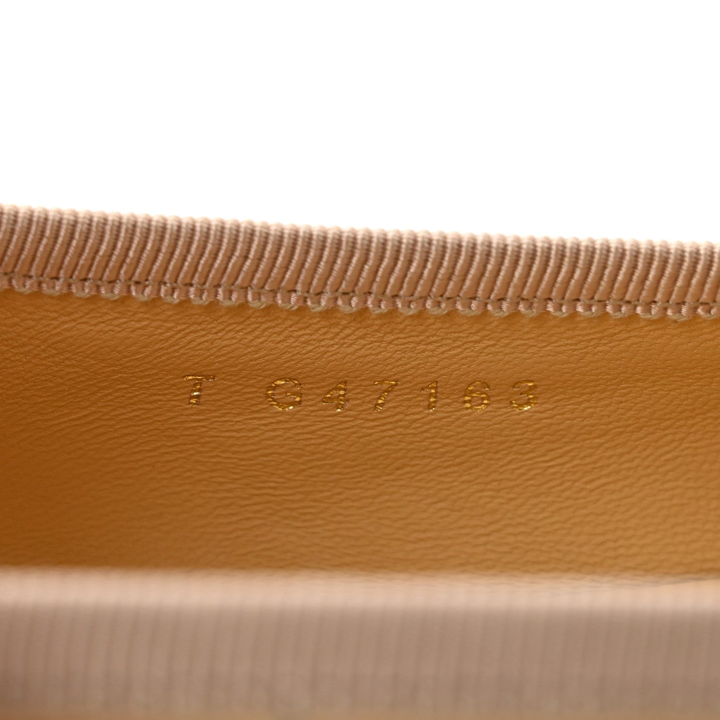 Lambskin Quilted CC Cambon Ballet Flats 38 Beige Black