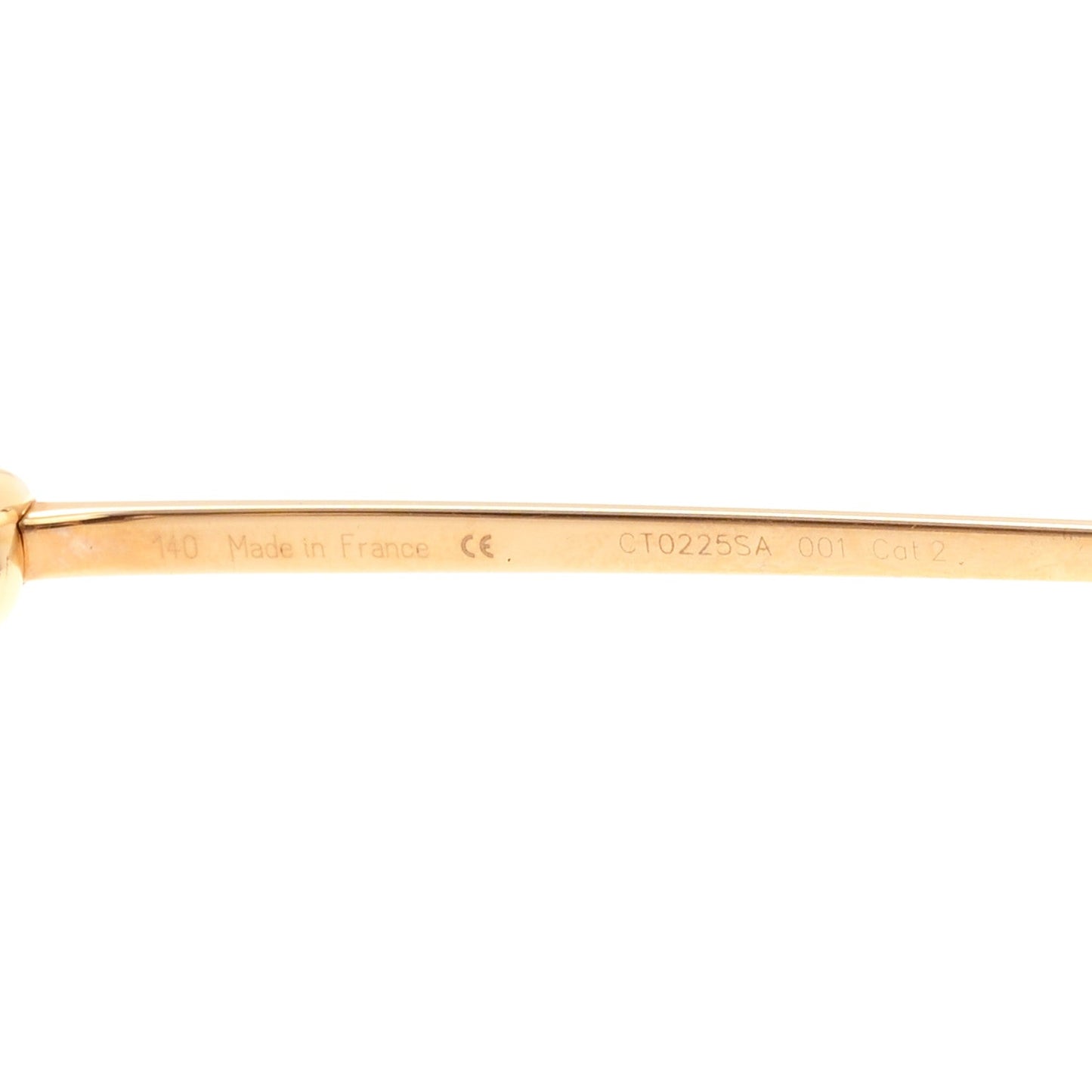 Metal Trinity Sunglasses CT0225SA 002 Gold Silver