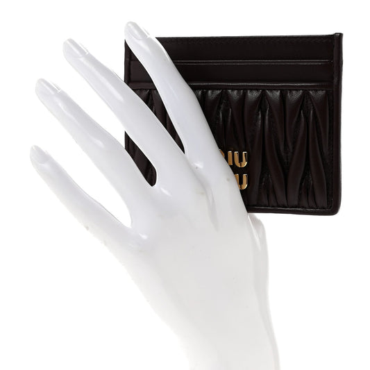 Nappa Matelasse Card Holder Radica