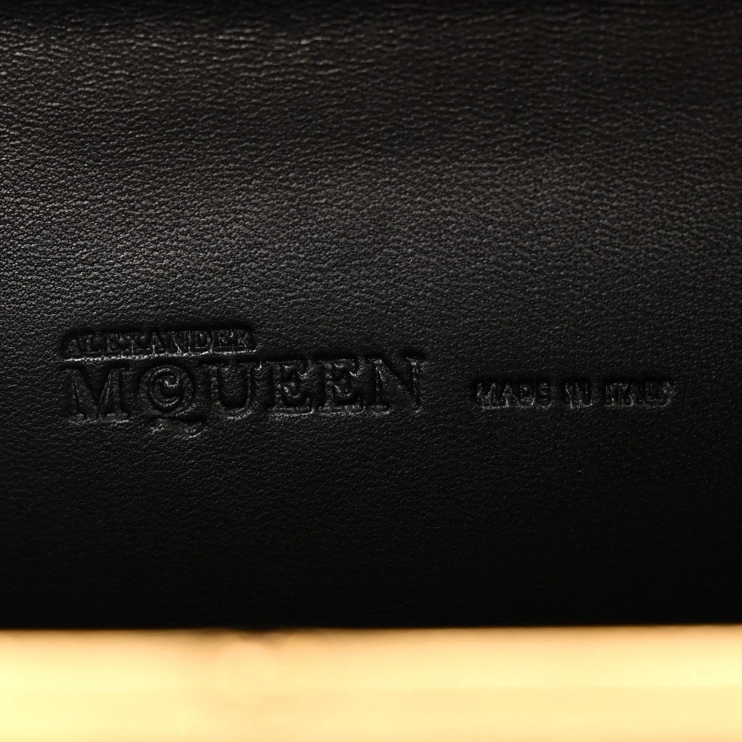 Alexander McQueen Satin Butterfly Knuckle Duster Box Clutch Black