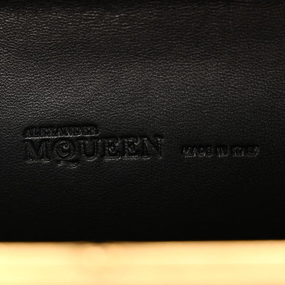 Alexander McQueen Satin Butterfly Knuckle Duster Box Clutch Black