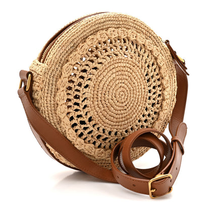 Raffia Sac Round Naturel