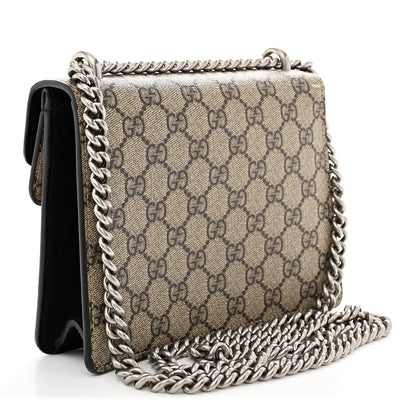 Gucci GG Supreme Monogram Mini Dionysus Shoulder Bag Black