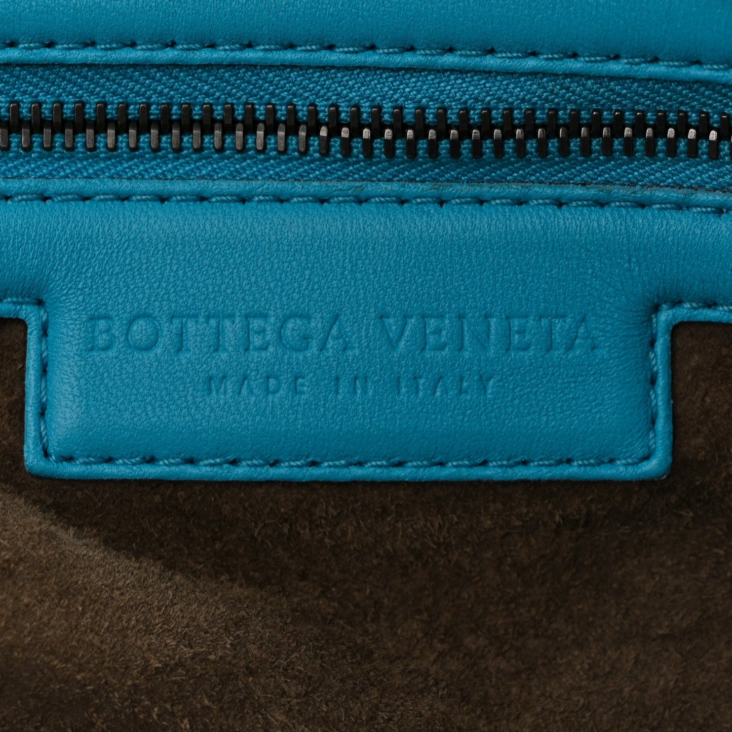 Nappa Intrecciato Maxi Convertible Tote Turquoise