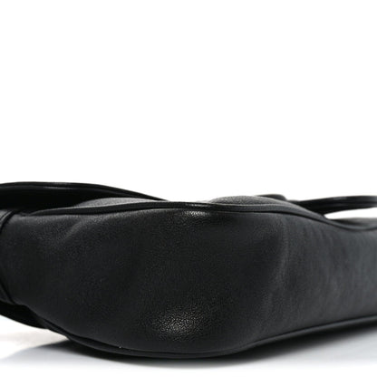 Goatskin Small GG Monochrome Aphrodite Shoulder Bag Black