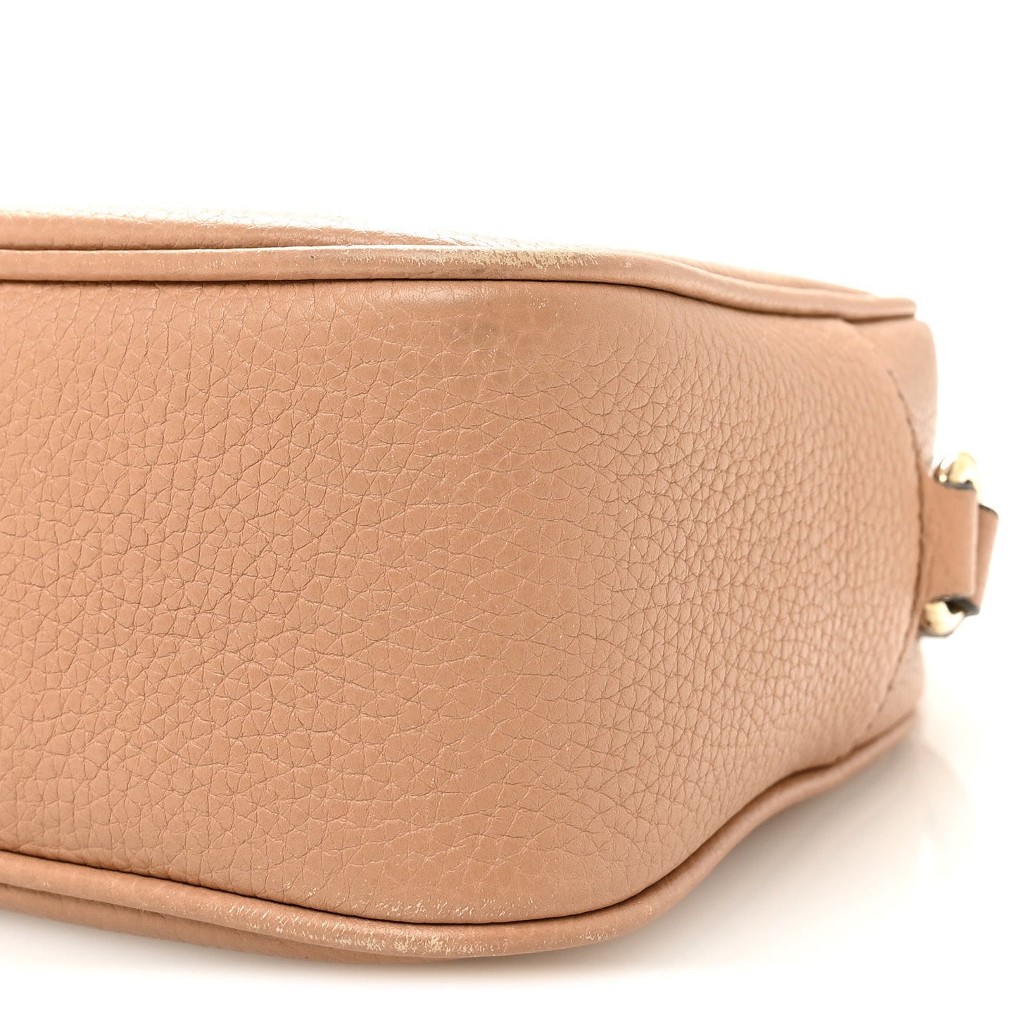 Pebbled Calfskin Small Soho Disco Bag Camelia
