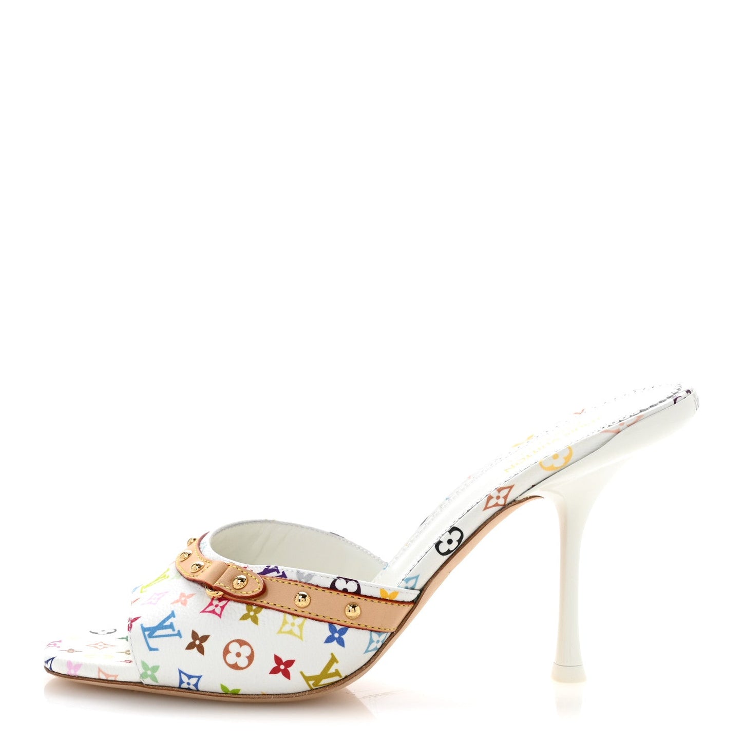 LV X TM Monogram Multicolor 6AM Mules 39 White