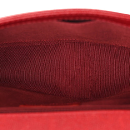 Caviar Quilted New Medium Boy Flap Dark Red