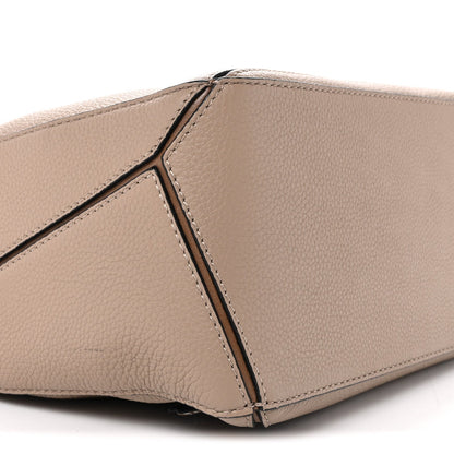 Grained Calfskin Small Puzzle Bag Sand Mink