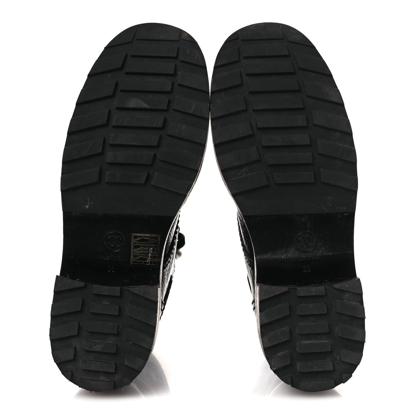 Shiny Calfskin Velvet Pearl Combat Short Boots 38 Black
