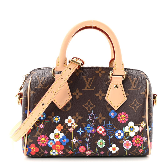 LV X TM Monogram Flowers Speedy Bandouliere 20