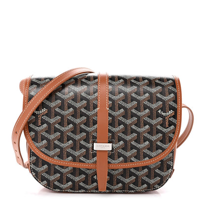 Goyardine Belvedere II PM Messenger Bag Black Gold