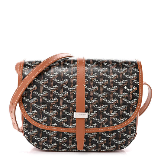 Goyardine Belvedere II PM Messenger Bag Black Gold