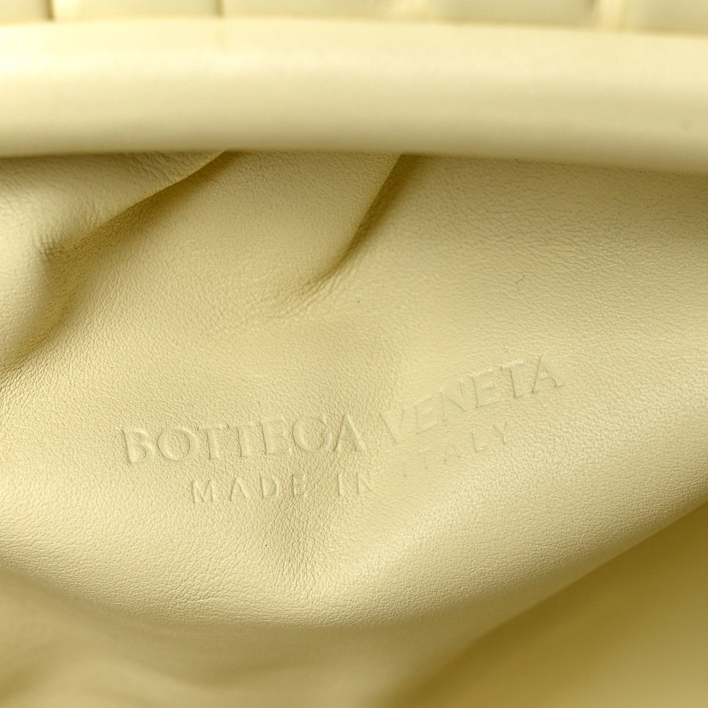 Smooth Butter Calf The Pouch Oversized Clutch Ice Cream